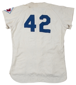 Historically Significant 1951 Jackie Robinson Game Used Brooklyn Dodgers Home Jersey (MEARS A8)